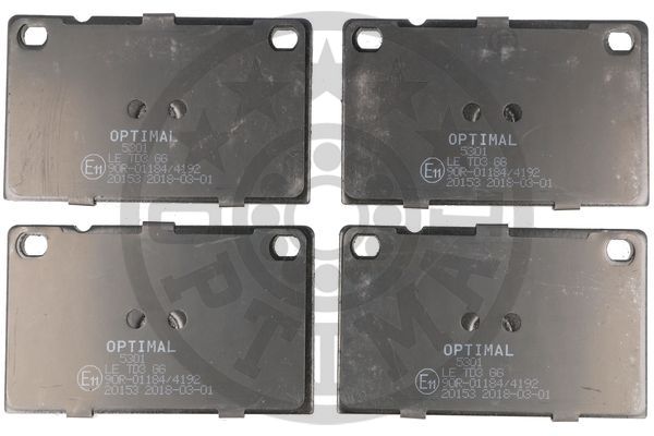 Тормозные колодки дисковые REMSA арт. BP-05301