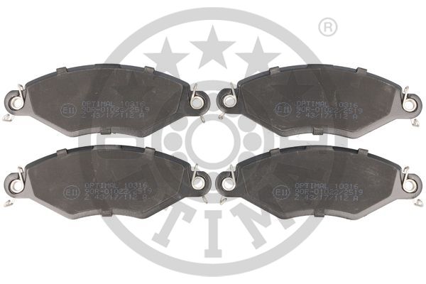 Тормозные колодки дисковые BREMBO арт. BP-10316