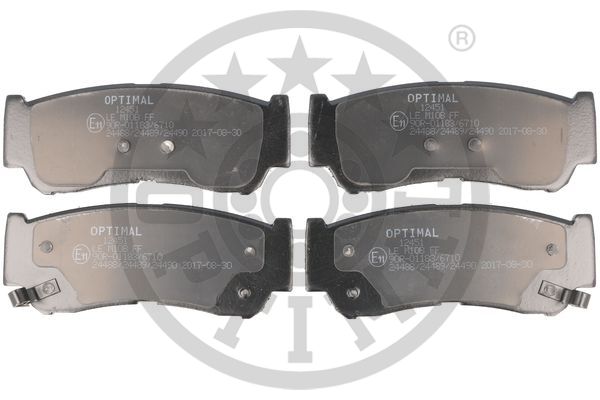 Тормозные колодки дисковые ICER арт. BP-12451