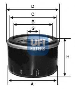 Масляний фiльтр MAHLE арт. 23.246.00