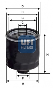 Фільтр масляний MANN-FILTER арт. 2359200