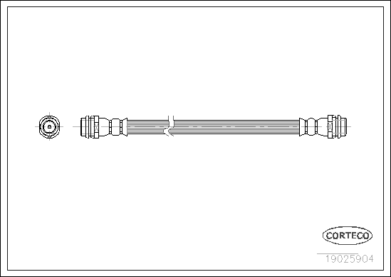 Тормозной шланг BREMBO арт. 19025904