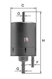 Топливный фильтр VAG арт. S 1830 B