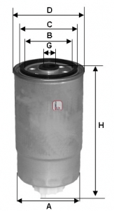 Топливный фильтр UFI арт. S 4H2O NR