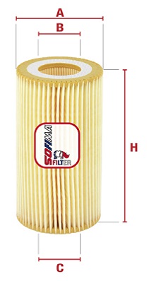 Масляный фильтр UFI арт. S 5001 PE