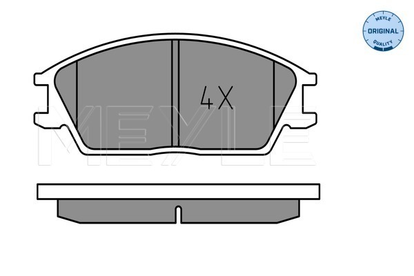 Тормозные колодки передние дисковые A.B.S. арт. 025 210 1214