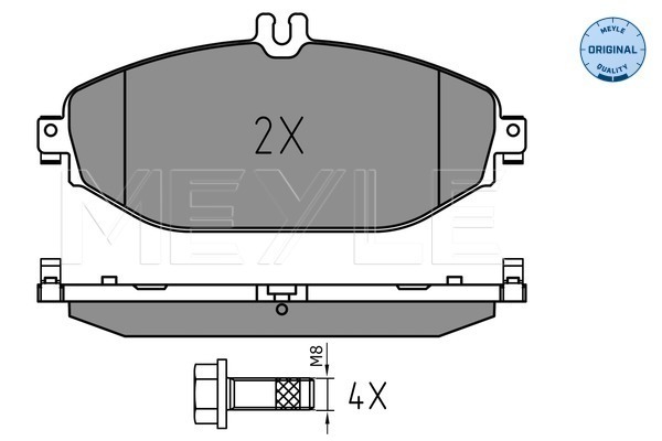 Колодки гальмівні (передні) MB C-class (W205/S205/C205)/E-class (W213/S213/C238) 13- TEXTAR арт. 025 220 7619