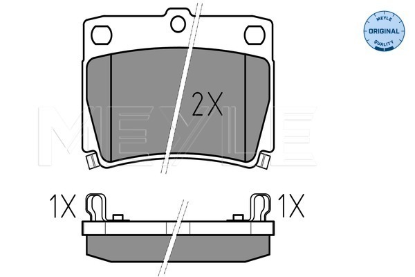 Тормозные колодки задние дисковые BLUE PRINT арт. 025 235 9315/W