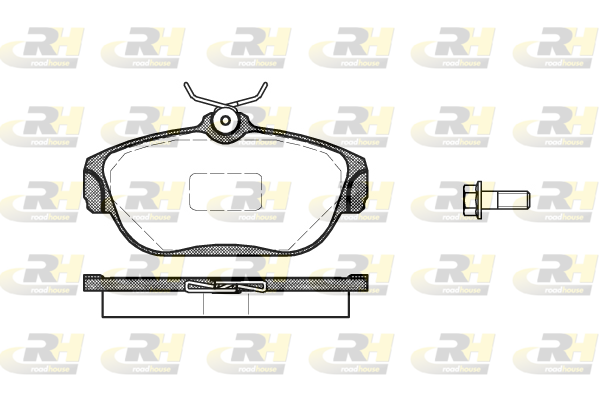 Тормозные колодки дисковые BOSCH арт. 2368.00