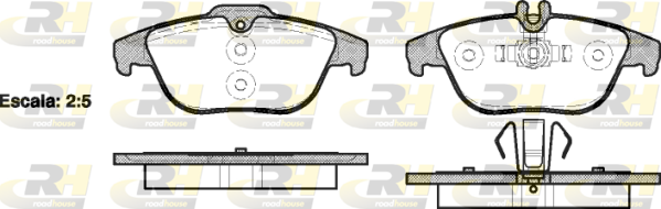 Тормозные колодки дисковые BREMBO арт. 21305.00