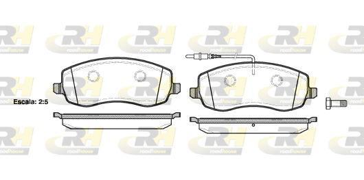 Тормозные колодки дисковые BOSCH арт. 21393.02