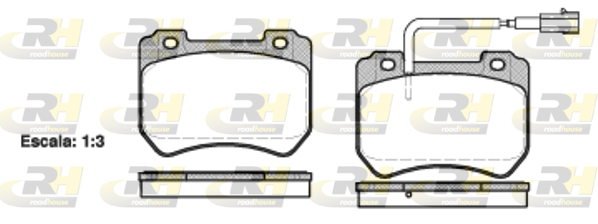 Тормозные колодки дисковые BREMBO арт. 21444.01