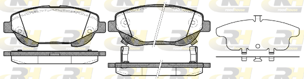 Тормозные колодки дисковые BLUE PRINT арт. 21453.02