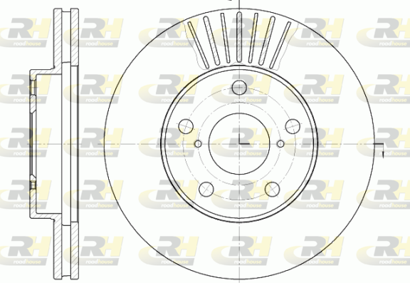Гальмівний диск BLUE PRINT арт. 6640.10