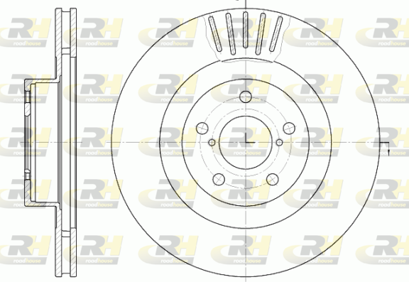 Тормозной диск BLUE PRINT арт. 6816.10