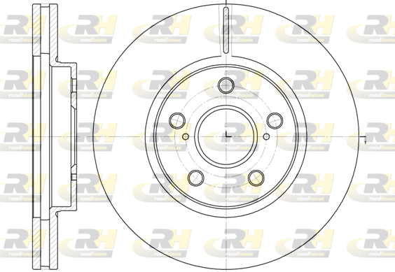 Тормозной диск BLUE PRINT арт. 6862.10