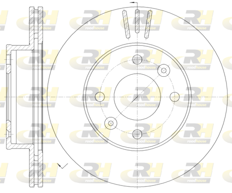 Тормозной диск BLUE PRINT арт. 6990.10