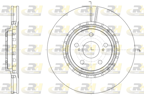 Тормозной диск BLUE PRINT арт. 61540.10