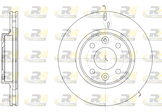 Тормозной диск RENAULT арт. 61535.10