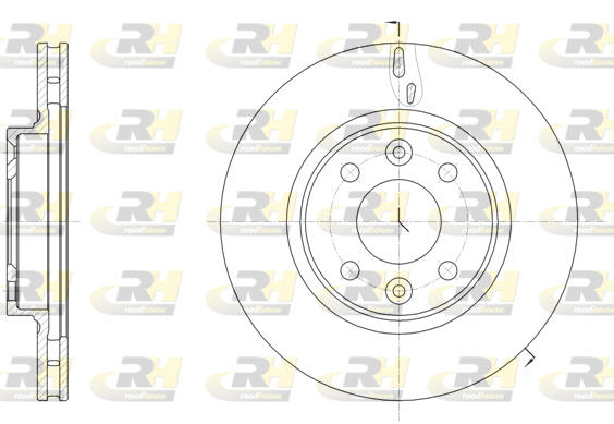 Тормозной диск BLUE PRINT арт. 61535.10