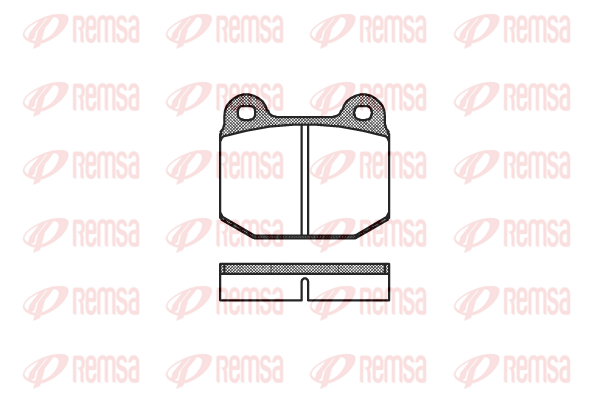 Тормозные колодки передние дисковые REMSA RS 0014.00