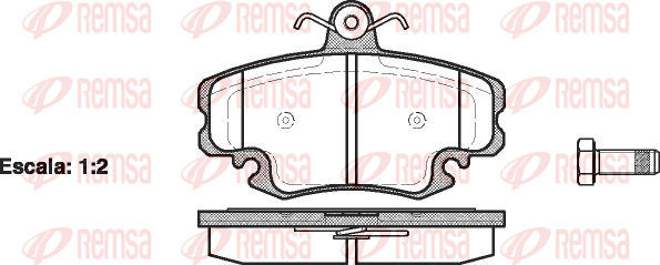 Тормозные колодки передние дисковые RENAULT арт. 0141.20