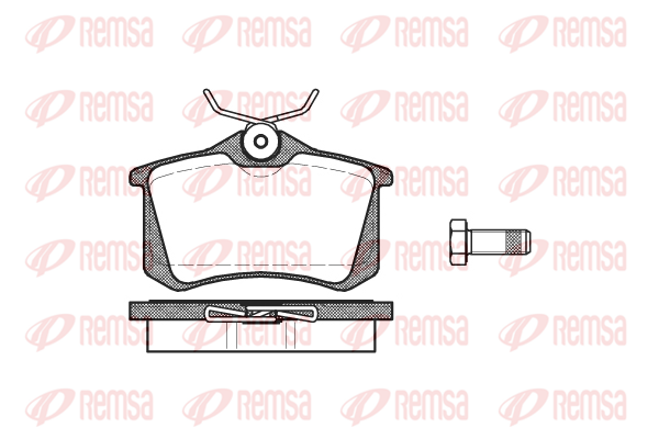 Тормозные колодки задние дисковые BREMBO арт. 0263.01