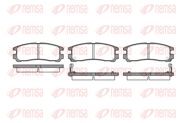 Тормозные колодки задние дисковые REMSA RS 0291.02