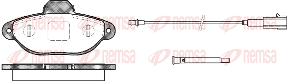 Тормозные колодки передние дисковые FERODO арт. 0414.21