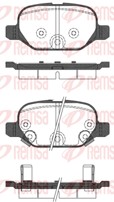 Тормозные колодки дисковые BREMBO арт. 0727.32