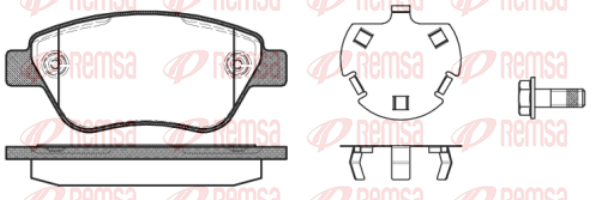 Тормозные колодки передние дисковые BOSCH арт. 0858.30