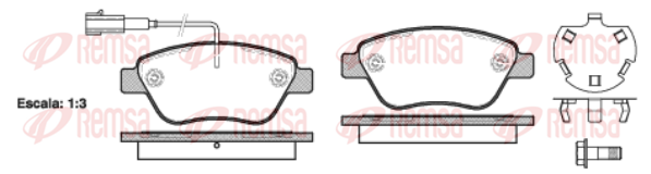 Тормозные колодки передние дисковые ROADHOUSE арт. 0858.32