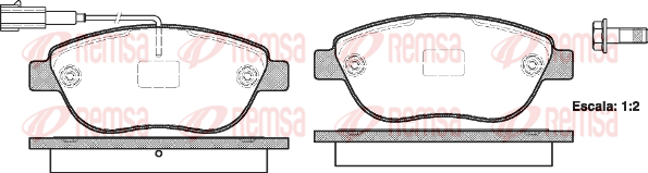 Тормозные колодки передние дисковые ROADHOUSE арт. 0859.11