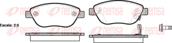 Тормозные колодки передние дисковые FERODO арт. 0859.21