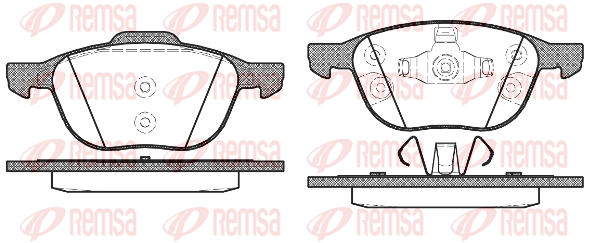 Тормозные колодки передние дисковые BREMBO арт. 1082.30