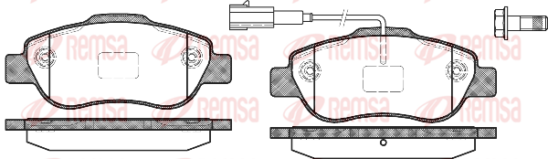 Тормозные колодки передние дисковые FERODO арт. 1100.11