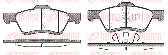 Тормозные колодки передние дисковые BREMBO арт. 1124.00