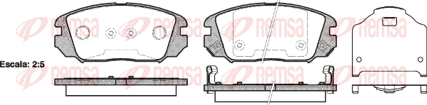 Тормозные колодки передние дисковые ROADHOUSE арт. 120402