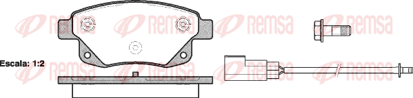Тормозные колодки задние дисковые FERODO арт. 1252.02