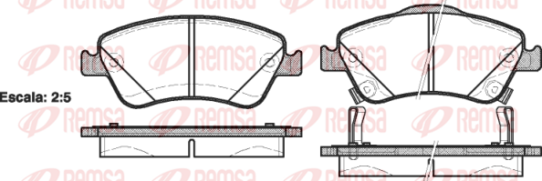 Тормозные колодки дисковые BOSCH арт. 1310.02