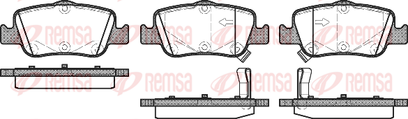 Тормозные колодки задние дисковые BREMBO арт. 1356.02