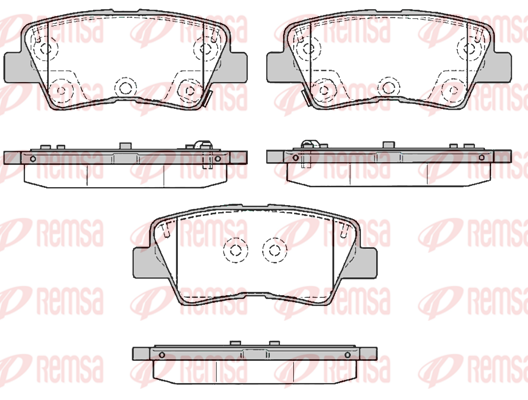 Тормозные колодки дисковые BREMBO арт. 1362.85