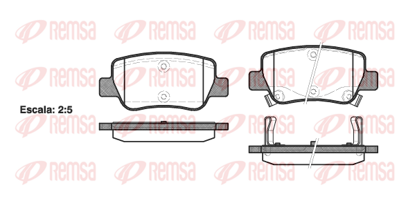 Тормозные колодки задние дисковые BREMBO арт. 1403.02