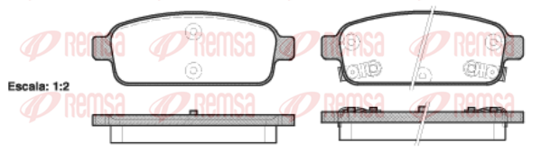 Тормозные колодки задние дисковые BOSCH арт. 1432.02