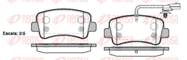 Комплект тормозных колодок, дисковый тормоз CHAMPION арт. 1439.01