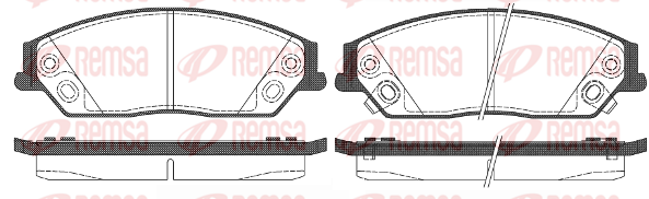 Тормозные колодки передние дисковые FERODO арт. 1467.02