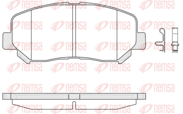 Тормозные колодки передние дисковые BLUE PRINT арт. 1513.02