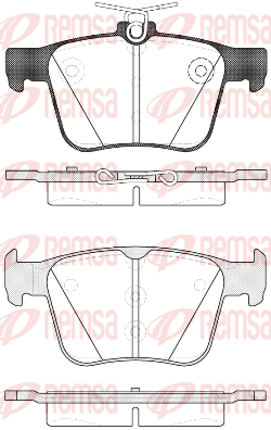 Тормозные колодки задние дисковые BREMBO арт. 1516.10