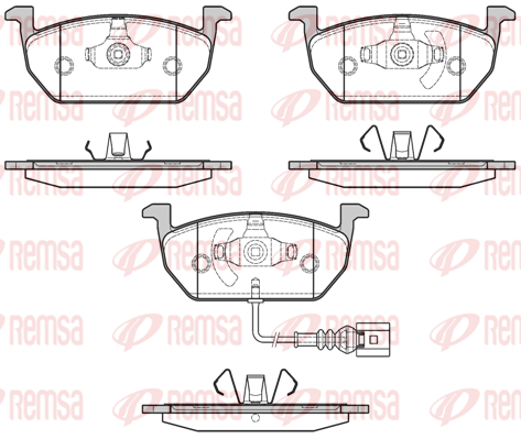 Тормозные колодки дисковые BREMBO арт. 1601.01