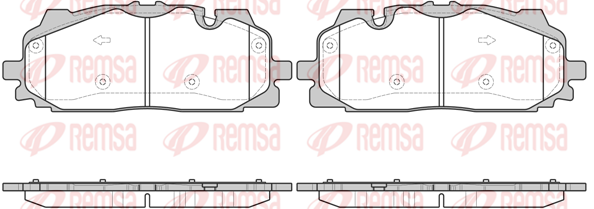 Тормозные колодки передние дисковые BREMBO арт. 1667.00